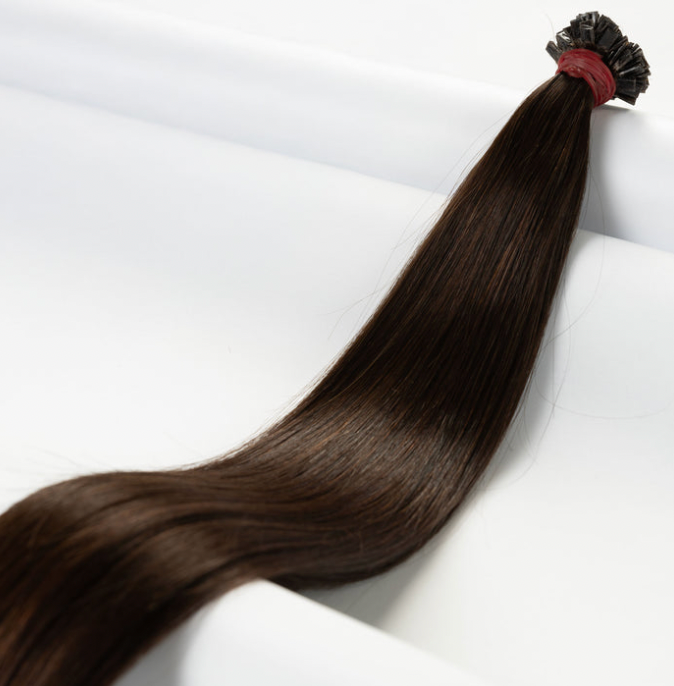 Premium Tresse in Asch-Schokobraun